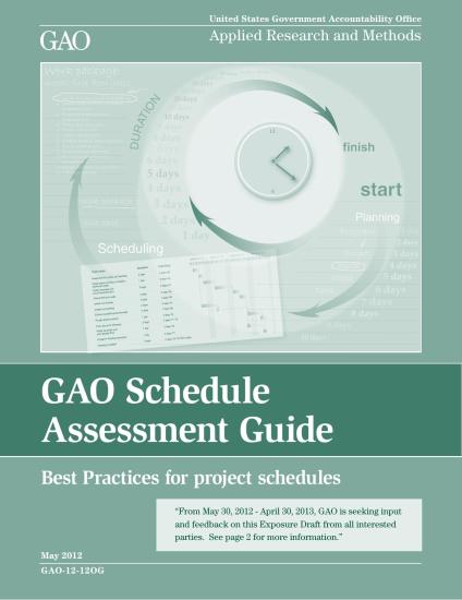 GAO Schedule Assessment Guide