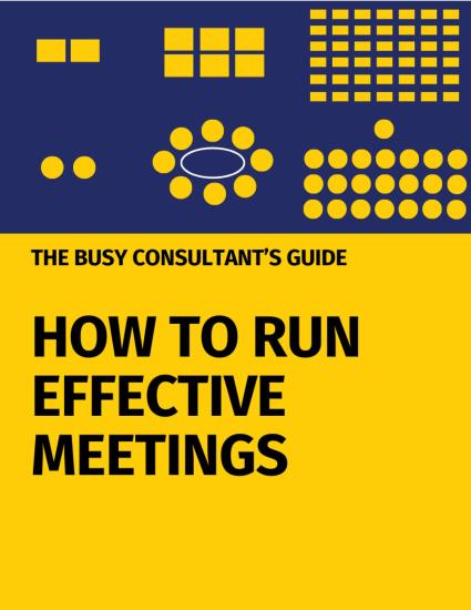 How to Run Effective Meetings